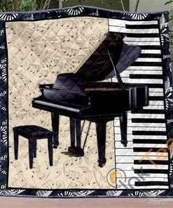 Piano Quilt Blanket Bedding Set