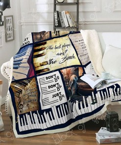 Piano The Best Players Are On The Bench Quilt Blanket Bedding Set