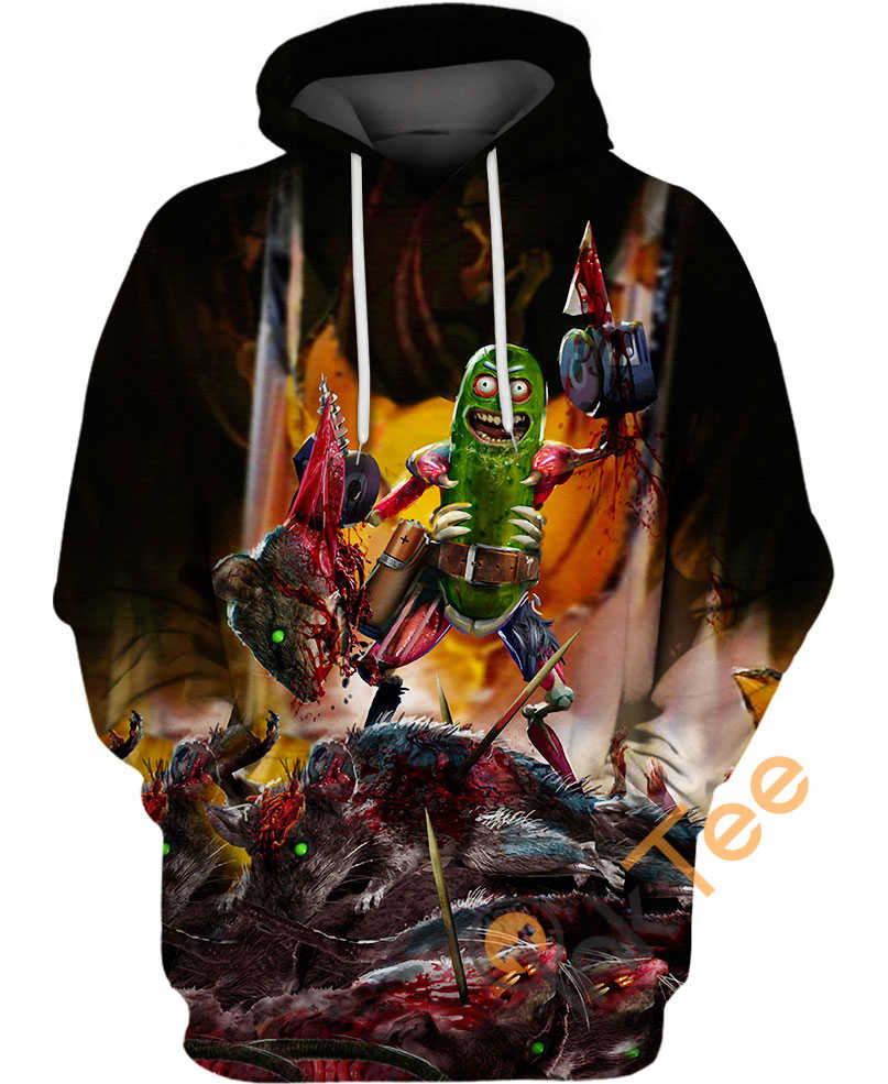 Pickle Rick Sport All Over Print Hoodie 3D