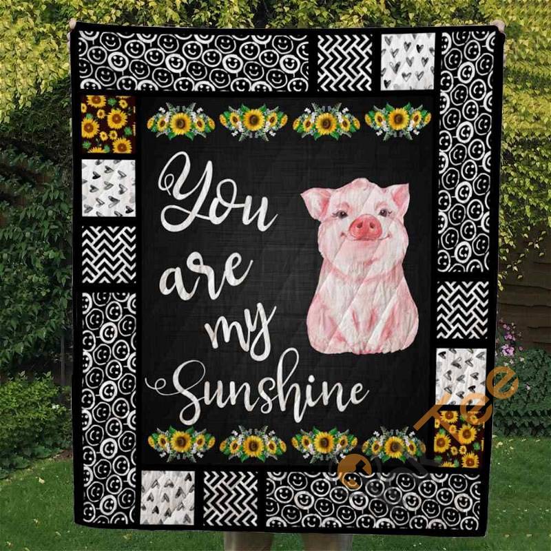 Pig 2 You Are My Sunshine Quilt Blanket Bedding Set