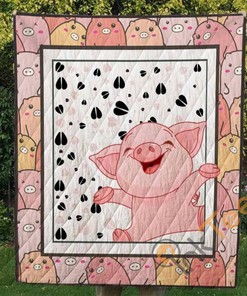 Pig 3 Quilt Blanket Bedding Set