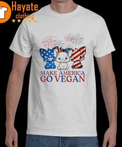 Pig Make America Go Vegan Happy 4Th Of July Shirt