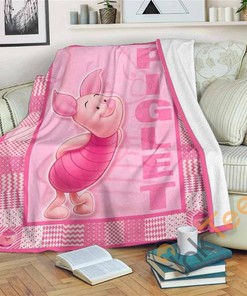 Piglet Sherpa Fleece Blanket Gifts for Family