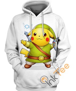 Pikachu Cosplay Hoodie 3D