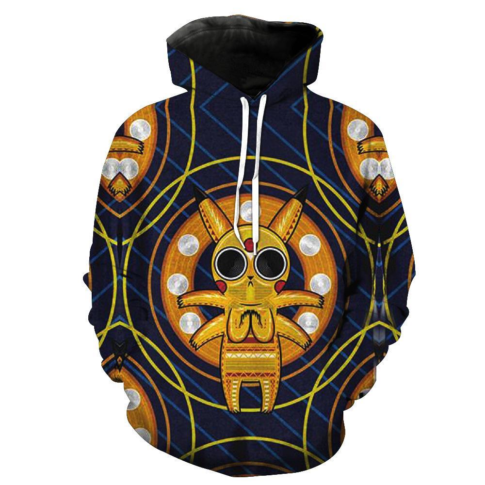 Pikachu High Smokes Hoodie 3D