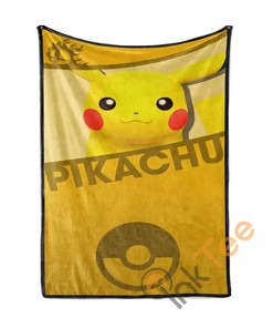 Pikachu Sherpa Fleece Blanket Gifts for Family, for Couple
