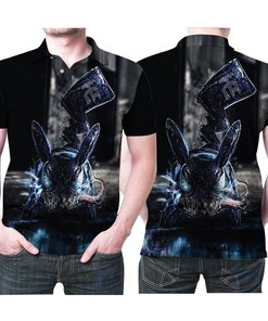 Pikanom Pikachu Venom Pokemon Scary Halloween 3D All Over Print Polo Shirt