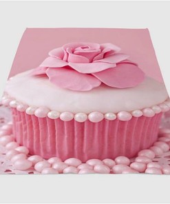 Pink Cupcake Aesthetic Sherpa Fleece Blanket Gifts for Family, for Couple