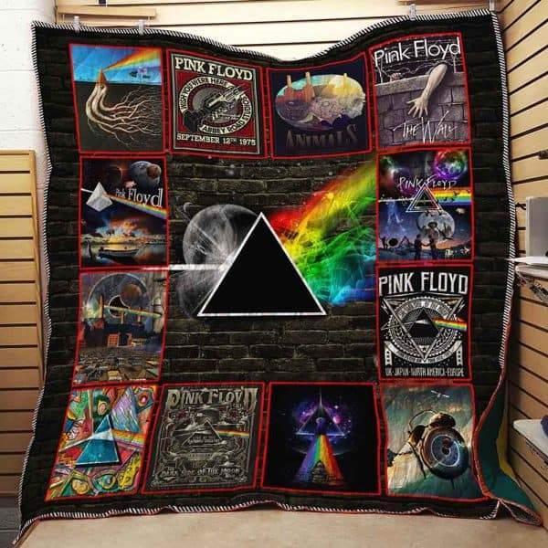 Pink Floyd Album Collage Quilt Blanket Bedding Set