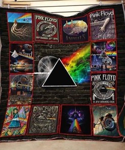 Pink Floyd Album Collage Quilt Blanket Bedding Set