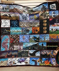 Pink Floyd Collage Quilt Blanket Bedding Set