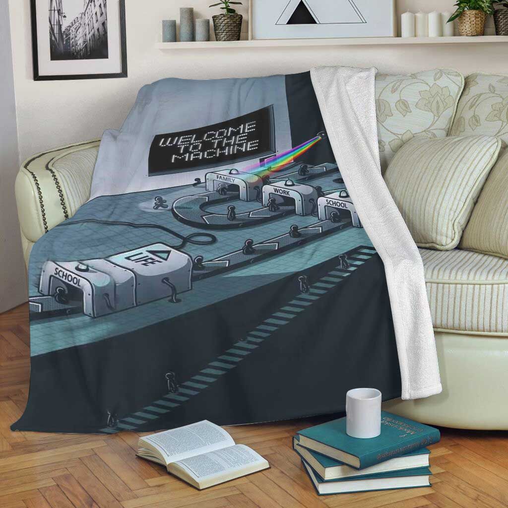 Pink Floyd Fleece Blanket Gift For Fan, Quilt Blanket Bedding Set Gift