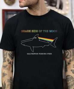 Pink Floyd Shark Side Of The Moon Galveston Fishing Pier Shirt