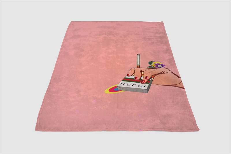 Pink Sherpa Fleece Blanket Gifts for Family, for Couple
