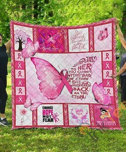 Pink Warrior – Breast Cancer Quilt Blanket Bedding Set