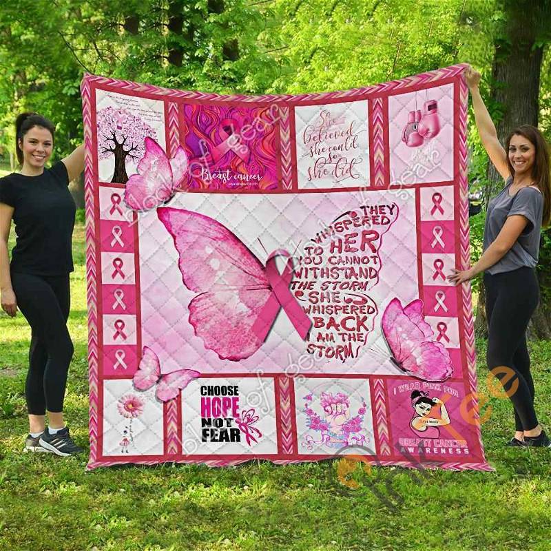 Pink Warrior – Breast Cancer Quilt Blanket Bedding Set