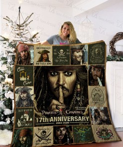 Pirates Of The Caribbean 17th Anniversary Quilt Blanket