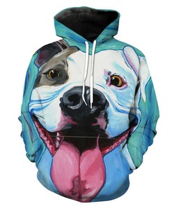 Pit Bull Dog Printed Hoodie 3D