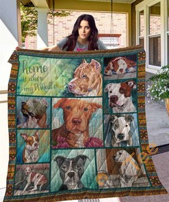 Pitbull 10 Quilt Blanket Bedding Set