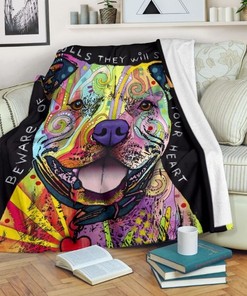 Pitbull Colors Premium Fleece Blanket Gift For Fan, Quilt Blanket Bedding Set Gift82