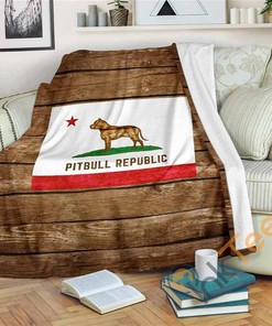 Pitbull Republic Sherpa Fleece Blanket Gifts for Family, for Couple