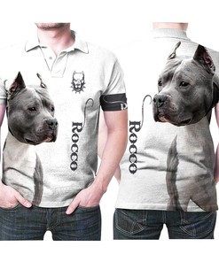 Pitbull Rocco Documentary Film Personalized Custom Name 3D All Over Print Polo Shirt
