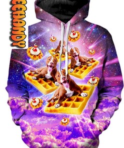 Pitbull Waffle 3D Hoodie