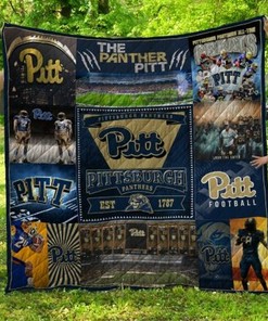 Pitt Football Ncaa Pittburgh Panthers Collected Quilt Blanket Bedding Set