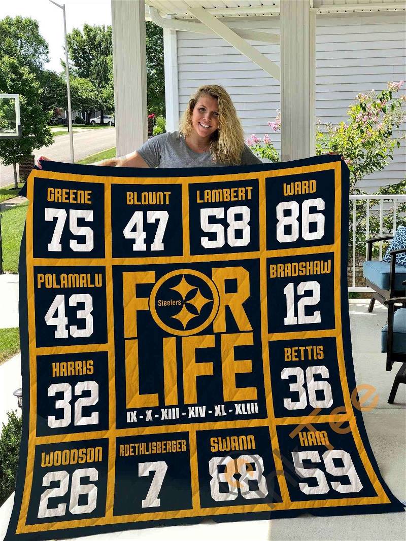 Pittsburgh For Life Quilt Blanket Bedding Set