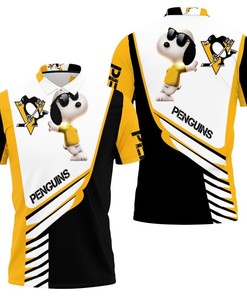 Pittsburgh Penguins Snoopy For Fans 3D All Over Print Polo Shirt