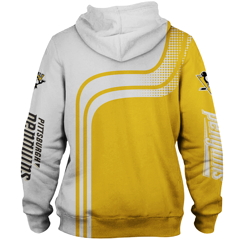 Pittsburgh Penguins Zipper Hoodie Zip Hoodie Pullover Gift for Fans - Image 3