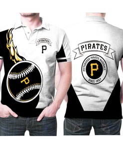 Pittsburgh Pirates Mlb Baseball Team Logo Baseball Lovers 3D All Over Print Polo Shirt