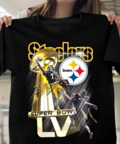 Pittsburgh Steelers Ben Roethlisberger Super Bowl Trophy T-Shirt