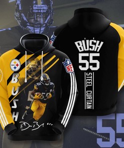 Pittsburgh Steelers Custom Sport All Over Print Hoodie 3D 4