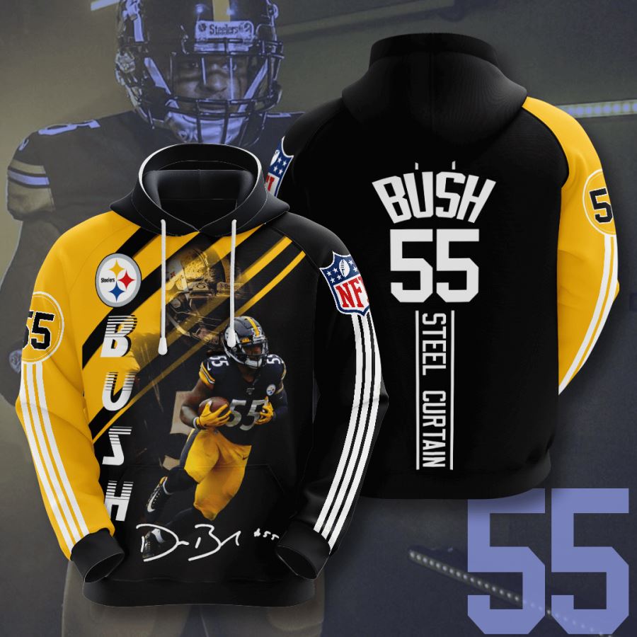 Pittsburgh Steelers Custom Sport All Over Print Hoodie 3D 4