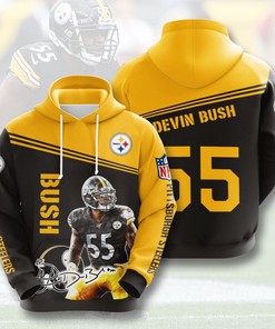 Pittsburgh Steelers Custom Sport All Over Print Hoodie 3D 5