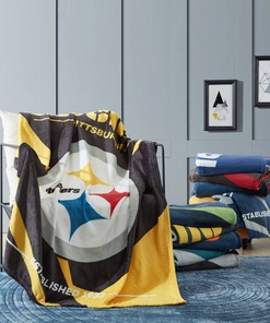 Pittsburgh Steelers Fleece Blanket Sherpa Blanket Quilt Gift