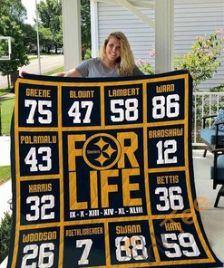 Pittsburgh Steelers For Life Quilt Blanket Bedding Set