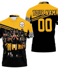 Pittsburgh Steelers Great Players Team Metal Steelers Jersey 2020 Nfl Season Personalized 3D All Over Print Polo Shirt