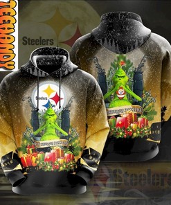 Pittsburgh Steelers Grinch Snow Hoodie 3D