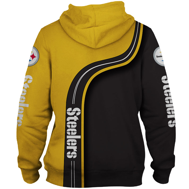 Pittsburgh Steelers Hoodie 3D Cute Zip Hoodie Pullover Gift for Fans - Image 3