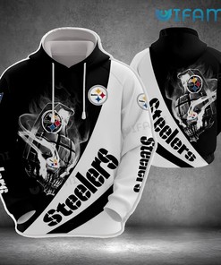 Pittsburgh Steelers Hoodie 3D Grenade Skull Logo Steelers Gift