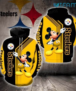 Pittsburgh Steelers Hoodie 3D Mickey Mouse Funny Steelers Gift