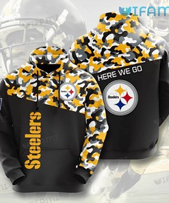 Pittsburgh Steelers Hoodie 3D Military Black Steelers Gift