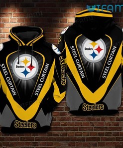 Pittsburgh Steelers Hoodie 3D Steel Curtain Gift For Steelers Fan