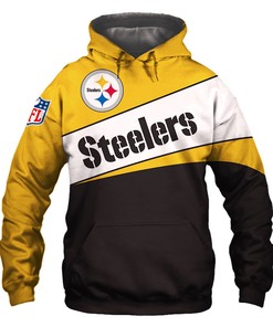 Pittsburgh Steelers Hoodie 3D Zip Hoodie