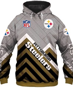Pittsburgh Steelers Hoodie 3D Zip Hoodie Pullover Size S-5Xl