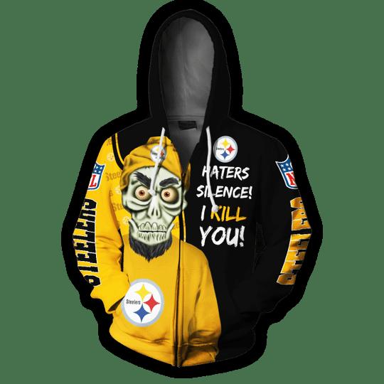 Pittsburgh Steelers Hoodie Cute Death Gifts for Fans - Image 3