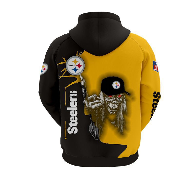 Pittsburgh Steelers Hoodie Ultra Death Graphic Gift for Halloween - Image 2