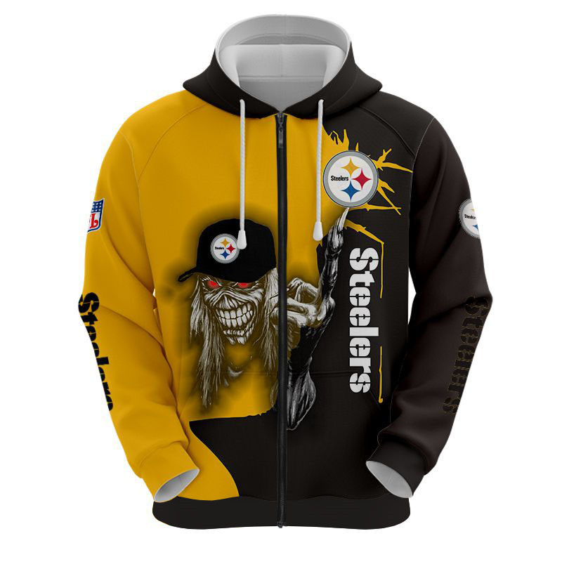 Pittsburgh Steelers Hoodie Ultra Death Graphic Gift for Halloween - Image 3